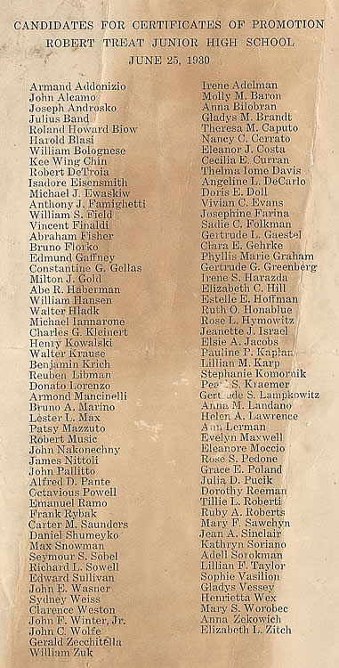 1930 9th Grade
Photo from Tina Kaplan
