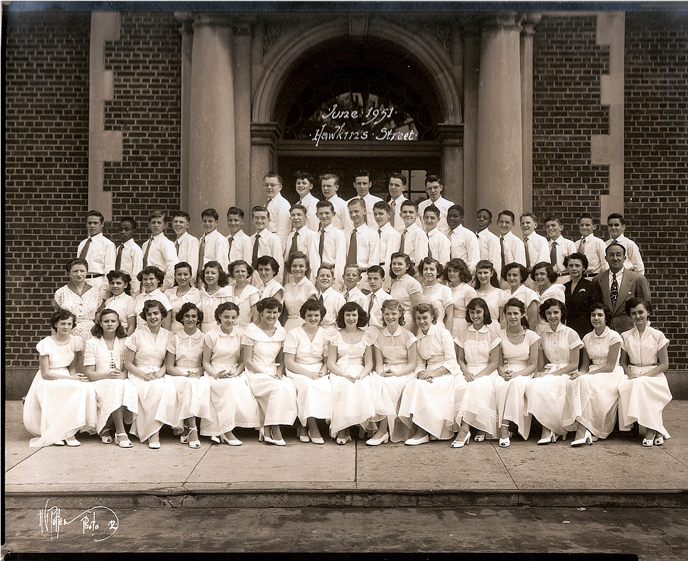 1951 June
Front row, sitting 6th from left - Margaret Gainfort

Photo from Robin Liashek-Delaney
