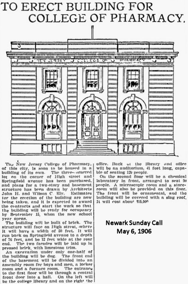 To Erect Building for College of Pharmacy
May 6, 1906
