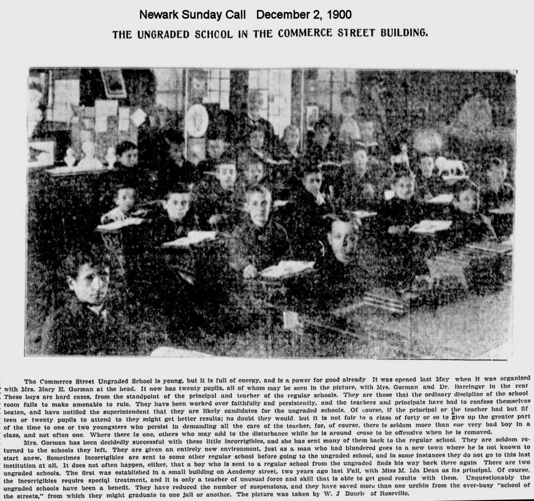 The Ungraded School in the Commerce Street Building
December 2, 1900
