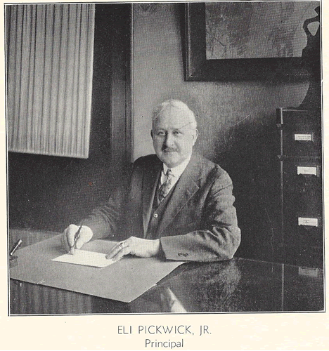 Principal 1933 - Pickwick, Eli
Photo from yearbook
