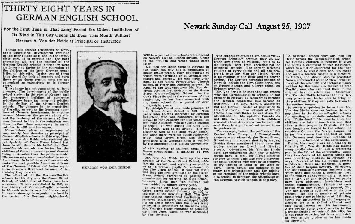 Thirty-Eight Years in German-English School
