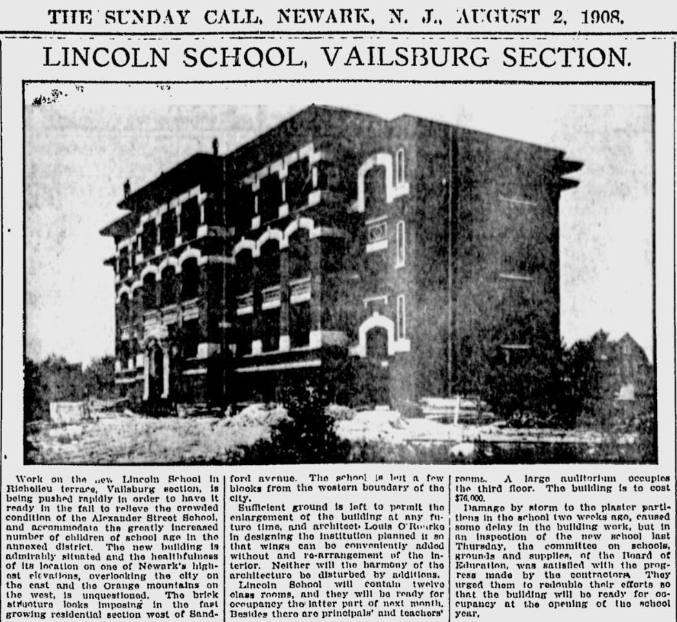 Lincoln School, Vailsburg Section
1908
