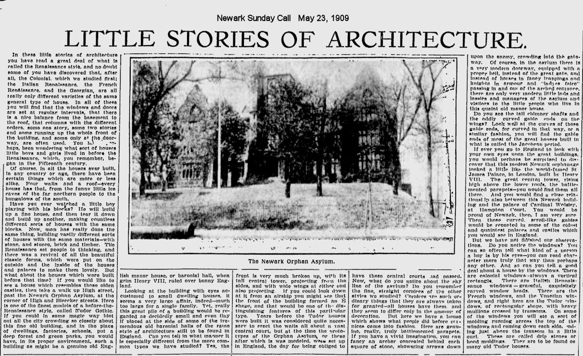 Little Stories of Architecture
May 23, 1909
