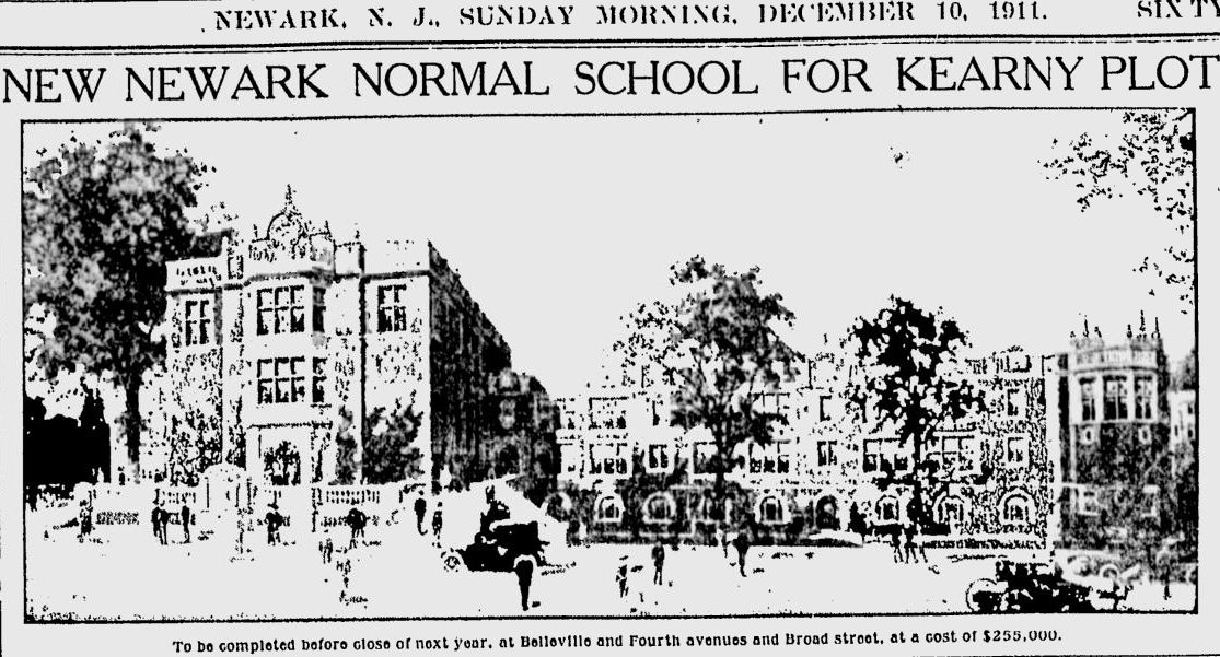New Newark Normal School for Kearny Plot
December 10, 1911
