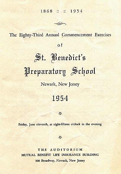 1954 Commencement Booklet 1
