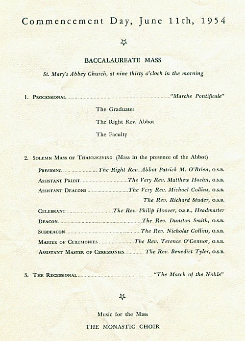 1954 Commencement Booklet 2
