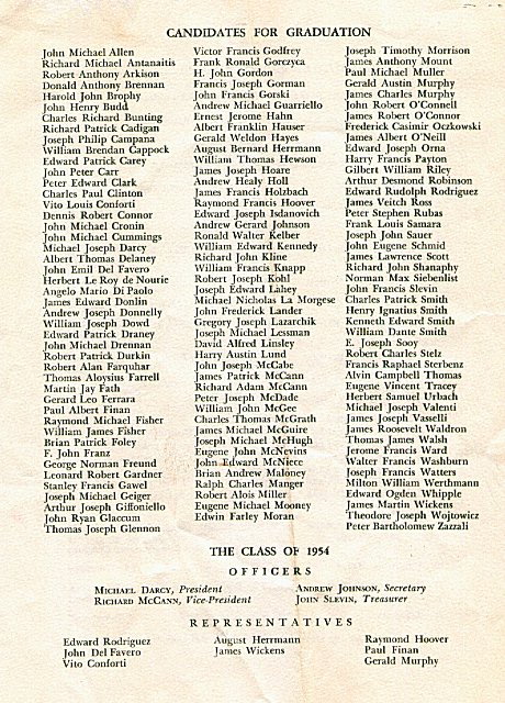 1954 Commencement Booklet 4
