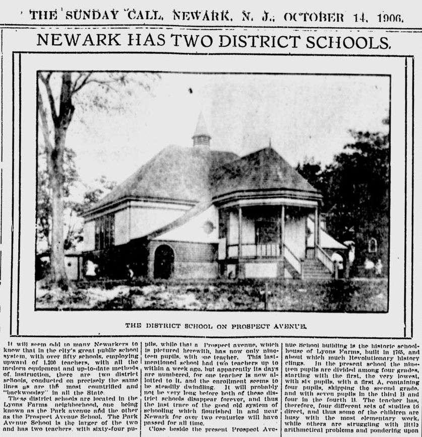 Newark Has Two District Schools
October 14, 1906
