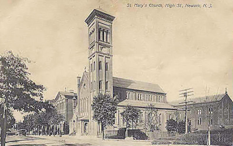 The building to the right of the church
~1910

