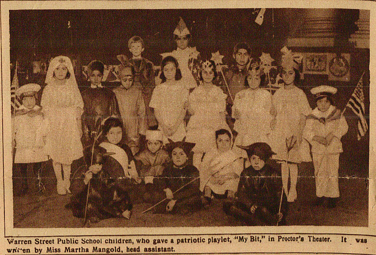 Children in School Play
Photo from the Sunday Call (1918)
